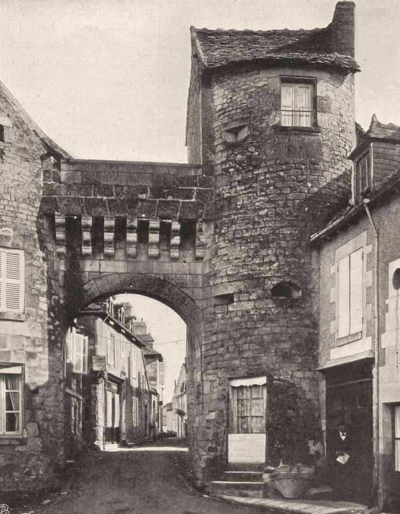 VIENNE. La Roche- Posay- Porte 1904 old antique vintage print picture